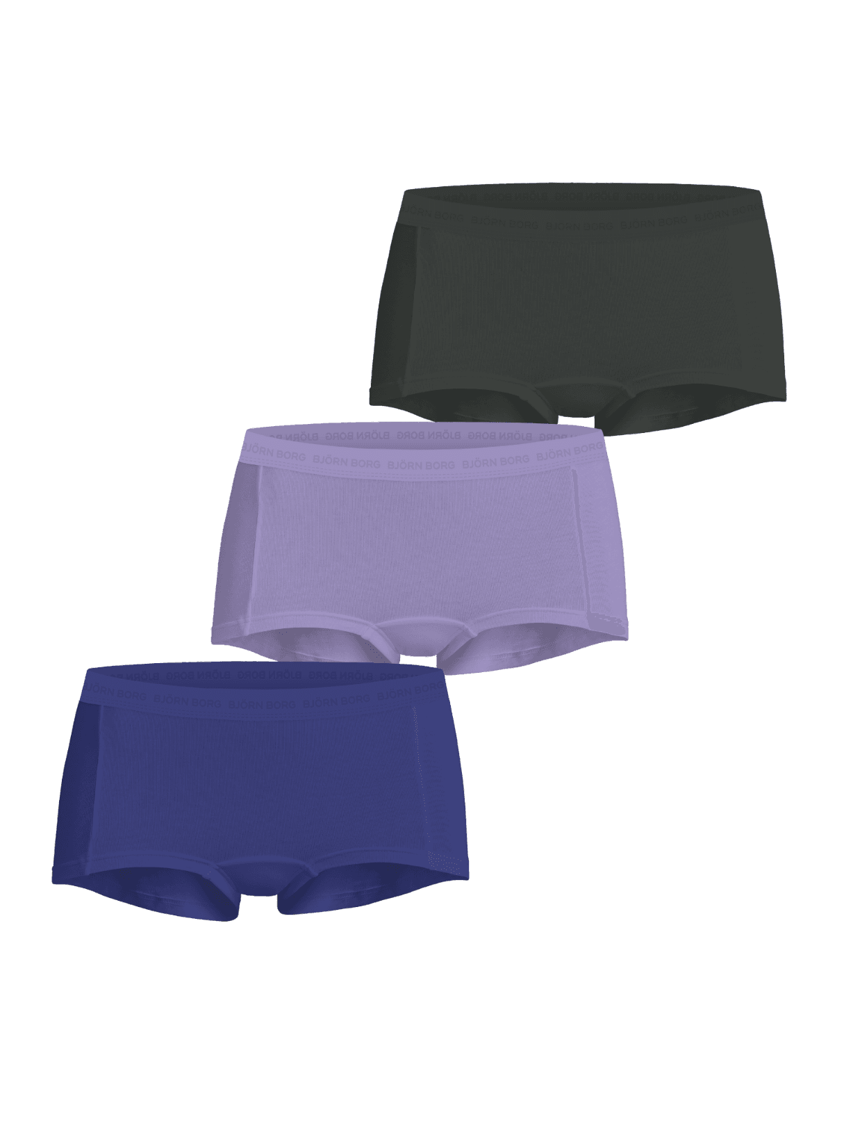 Björn Borg - Everyday Cotton Boxers Shorts 3-pack Multi Women - Image 1
