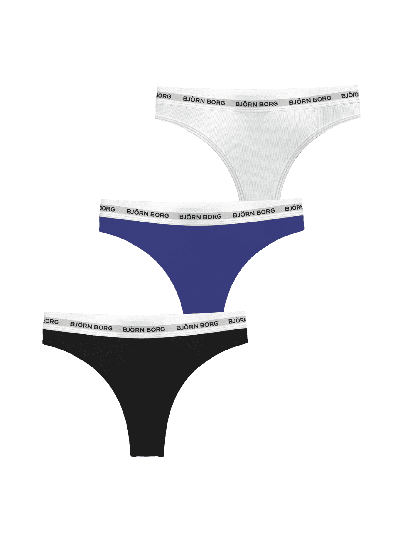 Björn Borg - Logo Thongs 3-pack Multi Women - Image 1