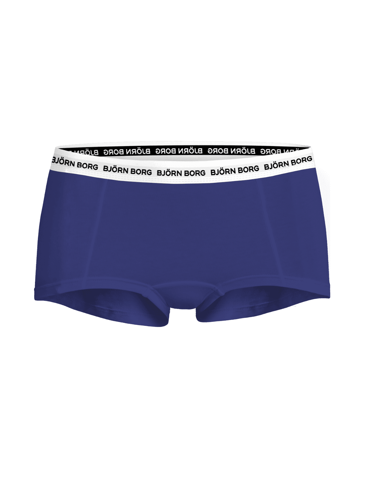 Björn Borg Logo Boxers Shorts 3-pack for women in blue, black, and white cotton stretch featuring a mid-rise fit. - Image 3