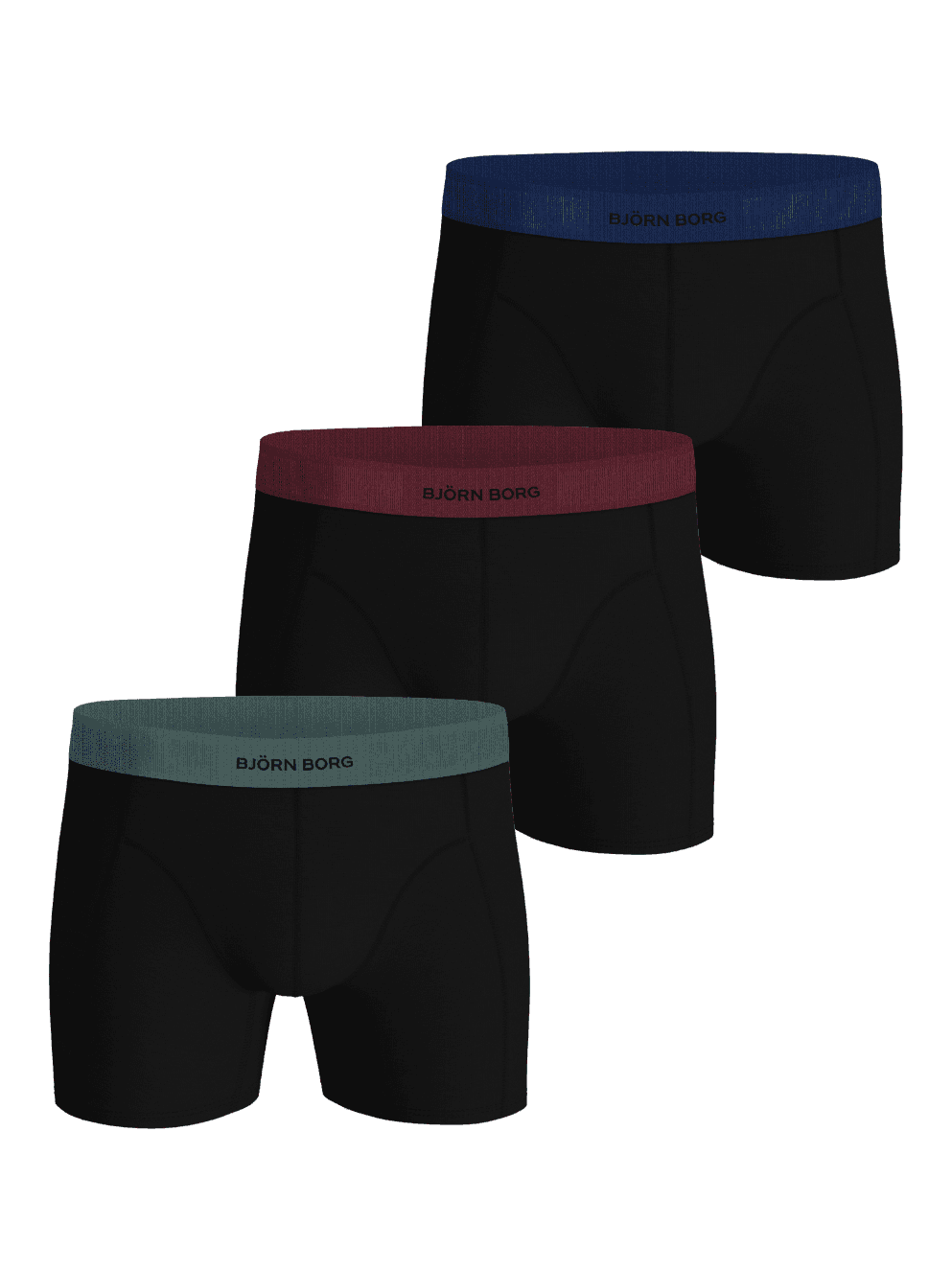 Björn Borg - Organic Cotton Stretch Boxers 3-pack Black Men - Image 1
