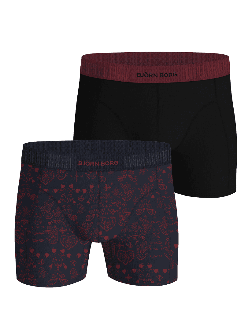 Björn Borg - Organic Cotton Stretch Boxers 2-pack Multi Heren - Image 1