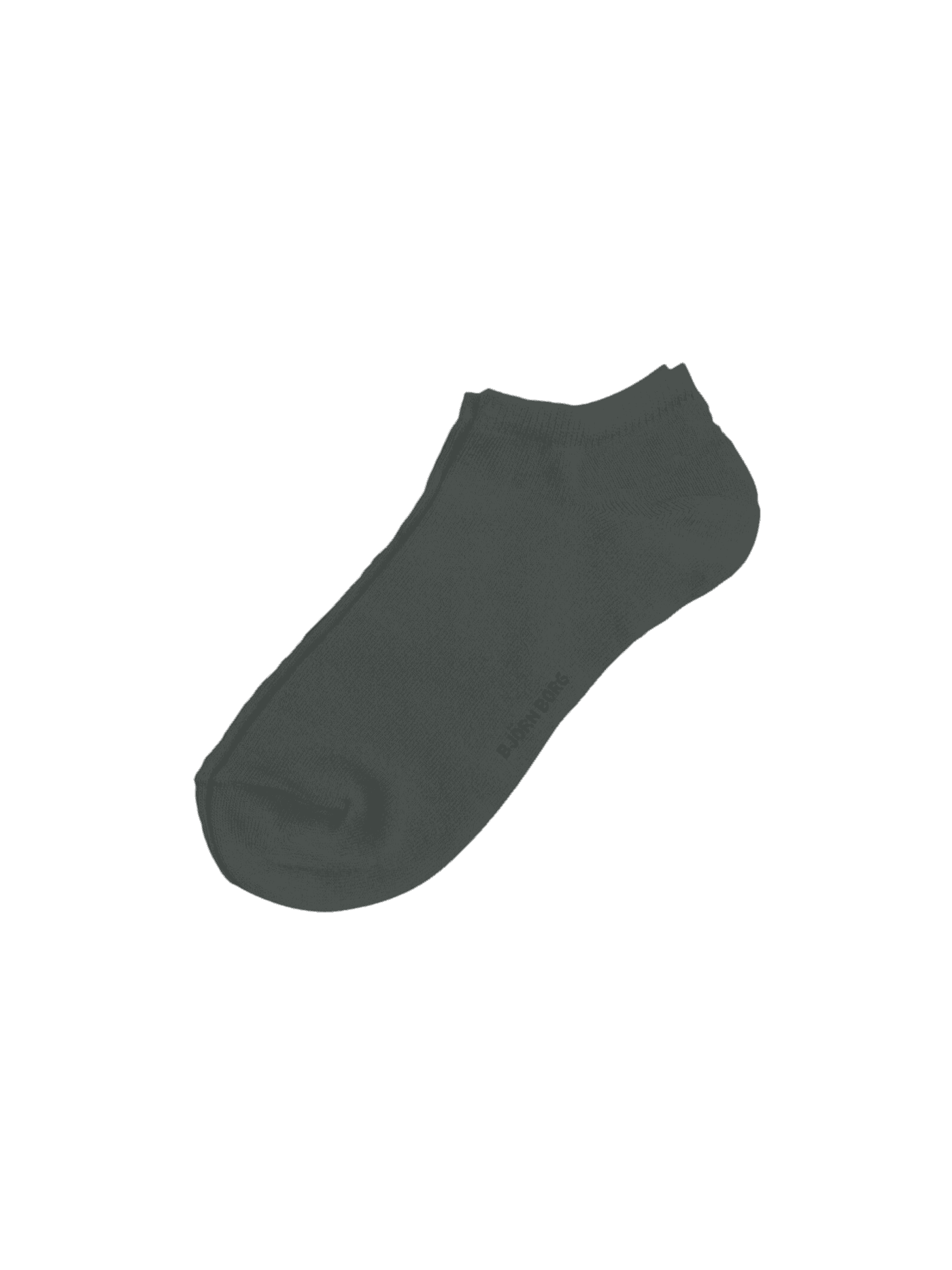 Essential Ankle Socks 3-pack in green, made from a soft cotton blend with a black logo and a ribbed cuff for a secure fit. - Image 2