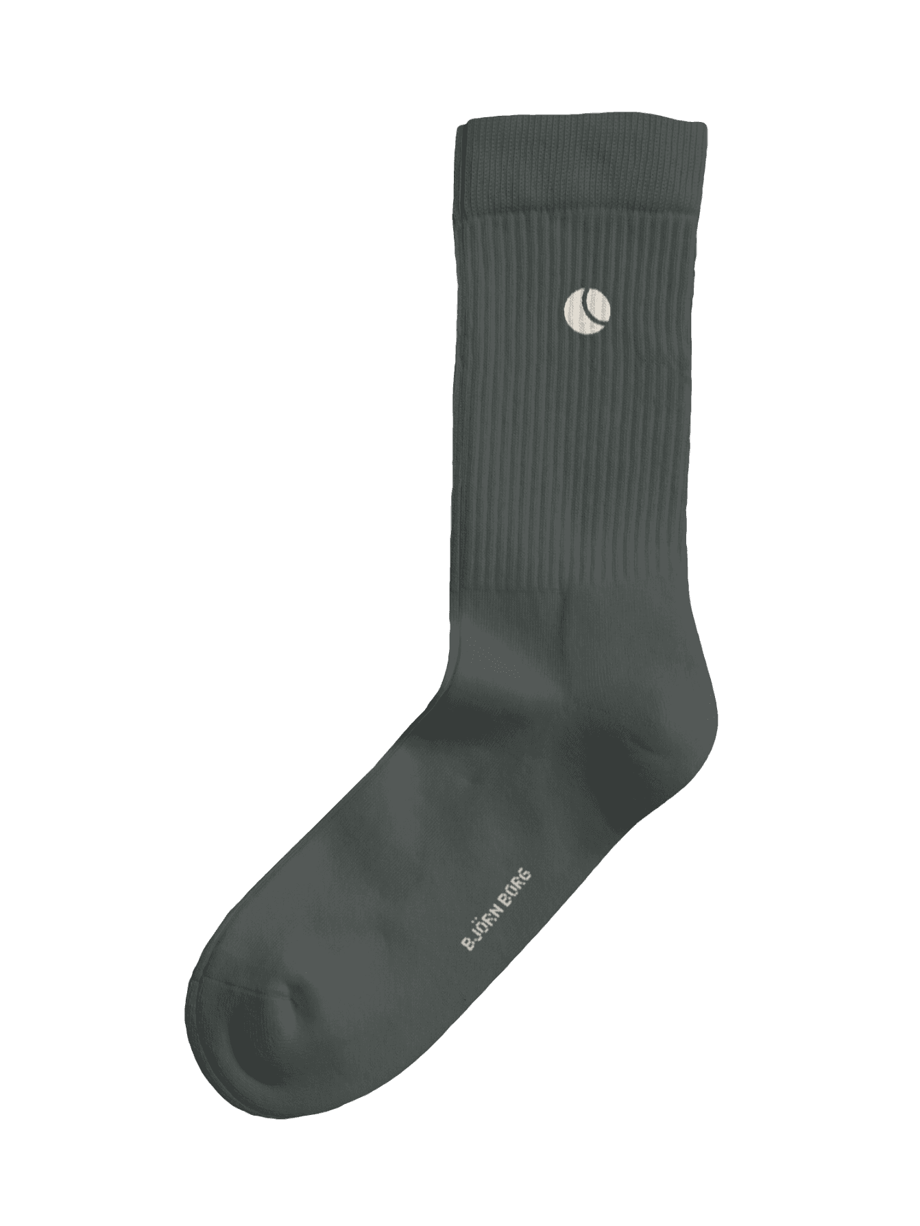 Groene Core Crew Socks 3-pack van een zachte katoenmix met een wit logo en geribbelde boorden voor dagelijks comfort. - Image 2