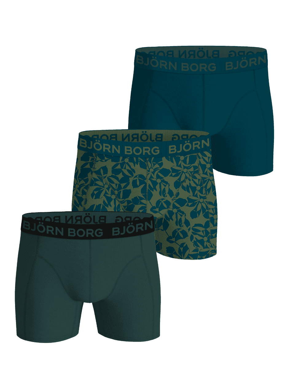 Björn Borg - Cotton Stretch Boxers 3-pack Mehrfarbig Kids - Image 1