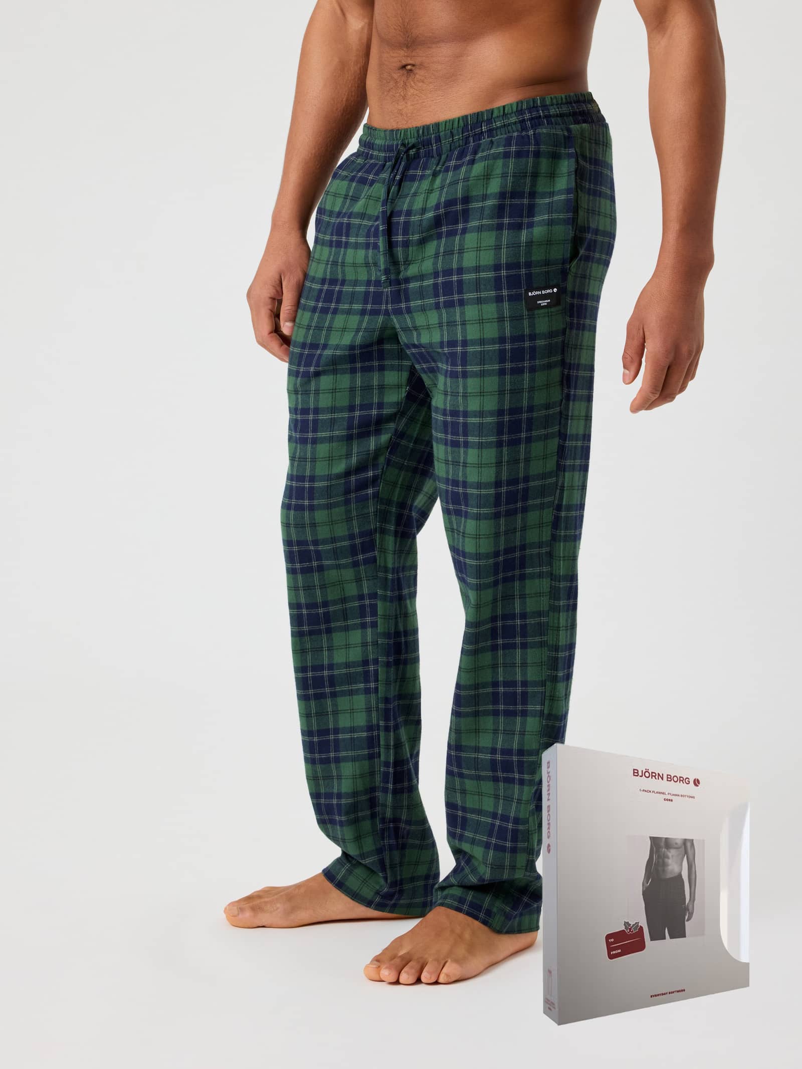 Björn Borg - Core Flannel Pyjama Pant 1-pack Multi Men - Image 1