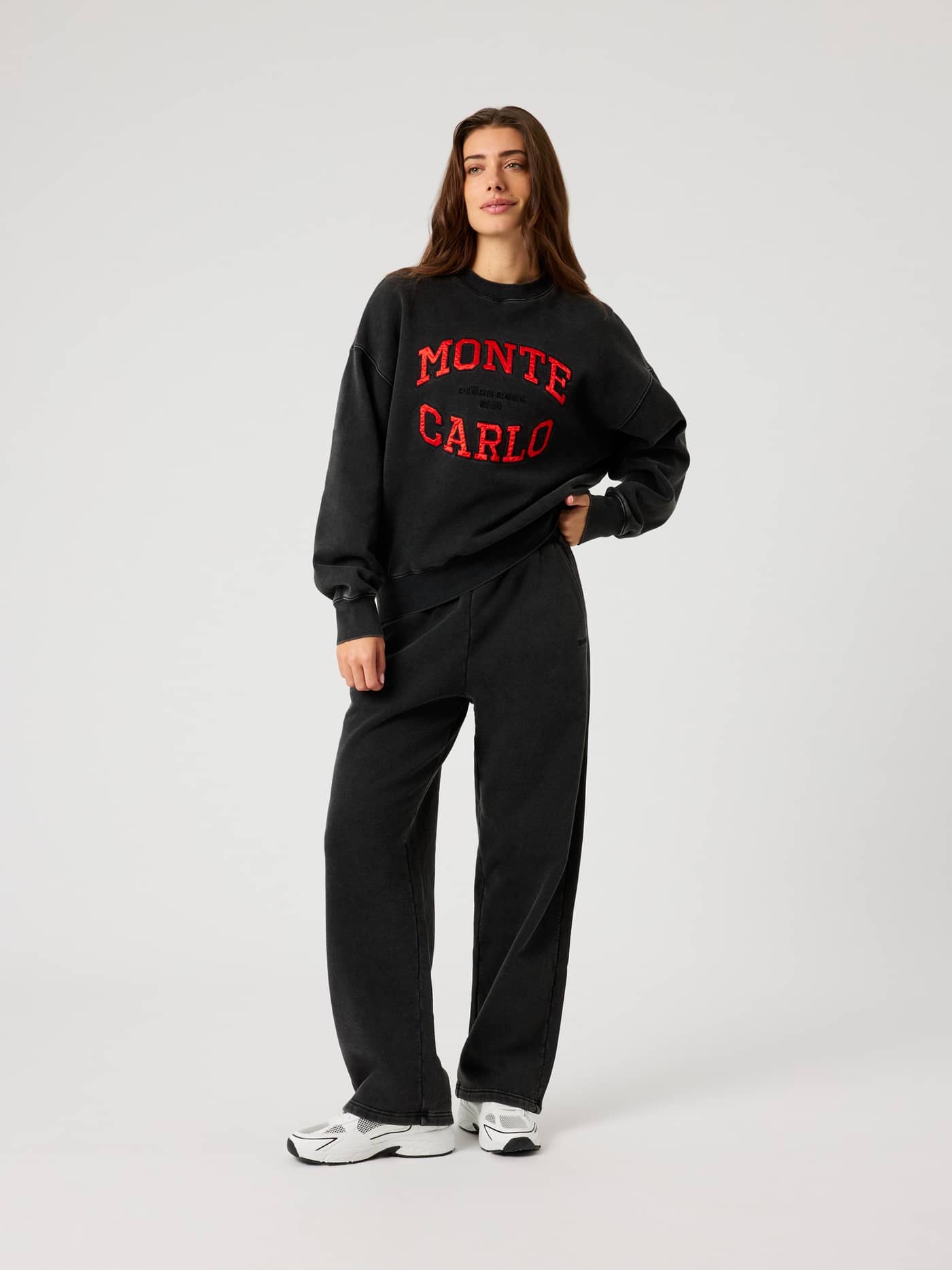 Björn Borg - Studio Oversized Straight Sweatpants Washed Out Black - Image 3