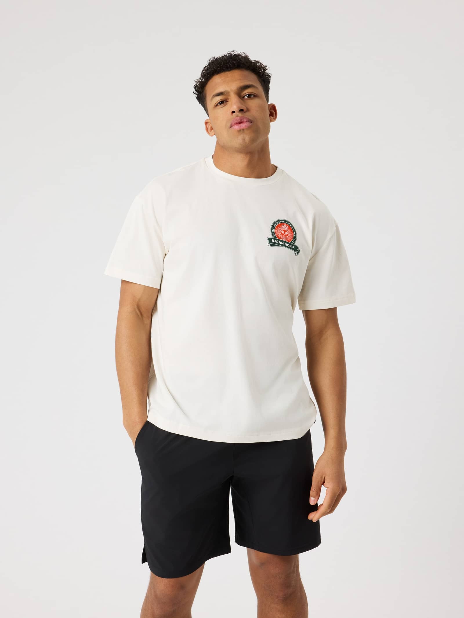 Björn Borg - Borg Gym Oversized T-Shirt Tofu Heren - Image 1