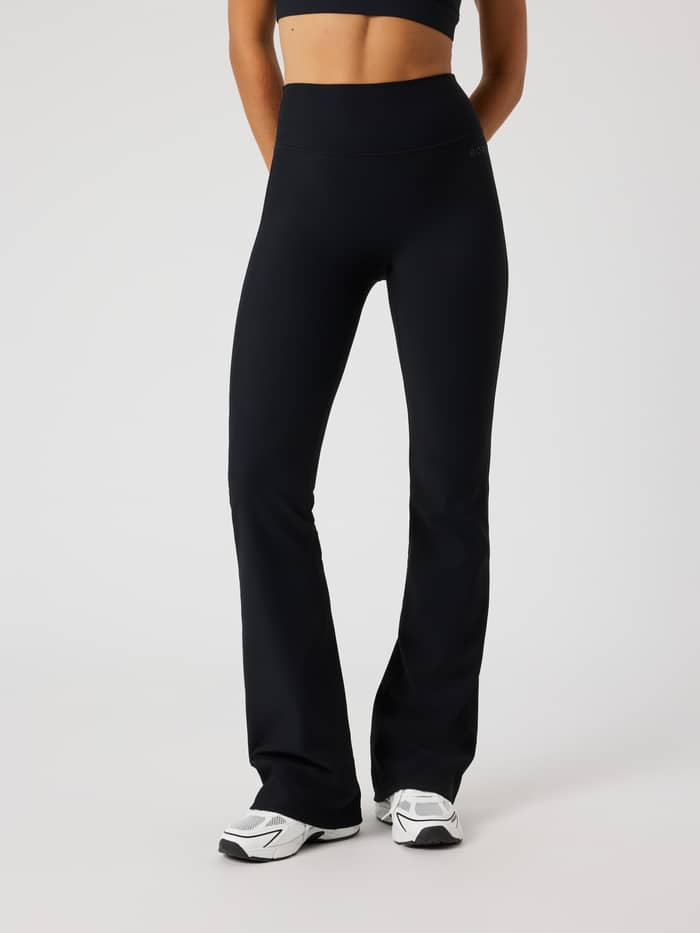 Björn Borg - Studio Premium Ribbed Flare Tights Black Beauty