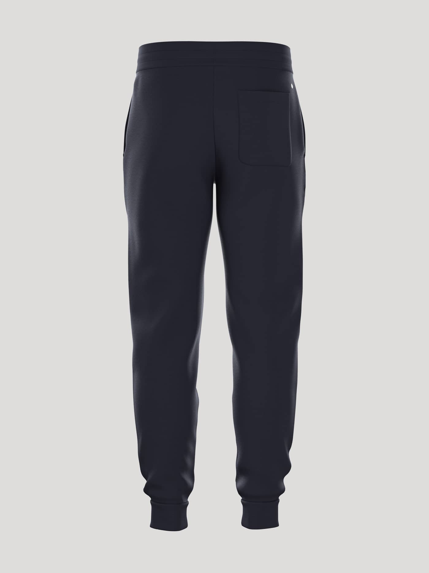 Borg Essential 1 Tapered Sweatpants en Night sky (Azul marino) con ajuste cónico y gráfico de pelota de tenis. - Image 3