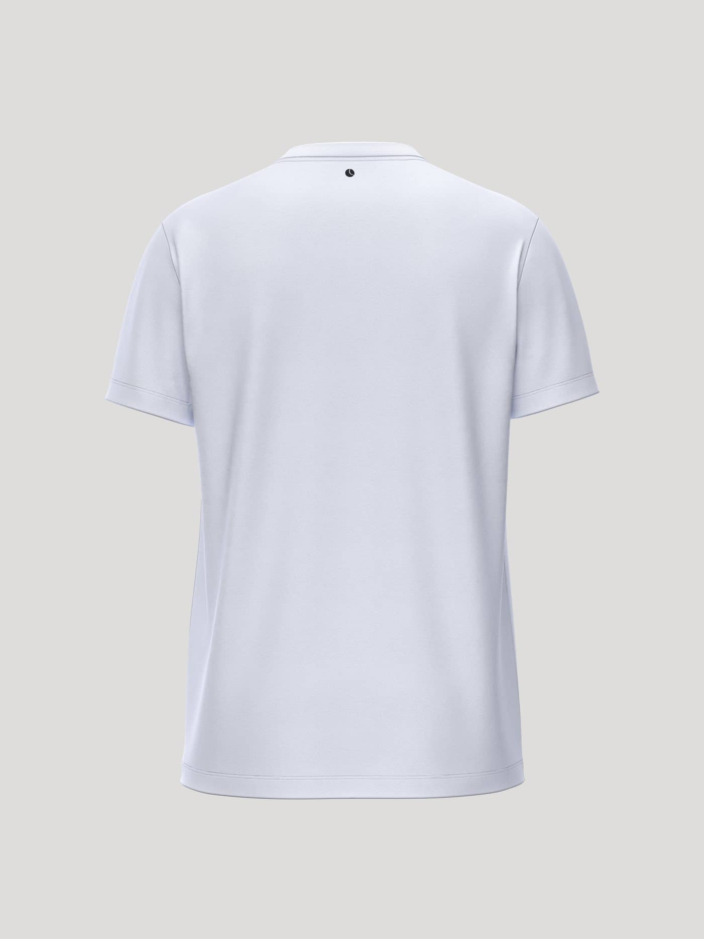Borg Essential 4 T-Shirt i Brilliant White (Hvid) set bagfra i bomuld med et sort tennisbold-logo til herrer. - Image 2