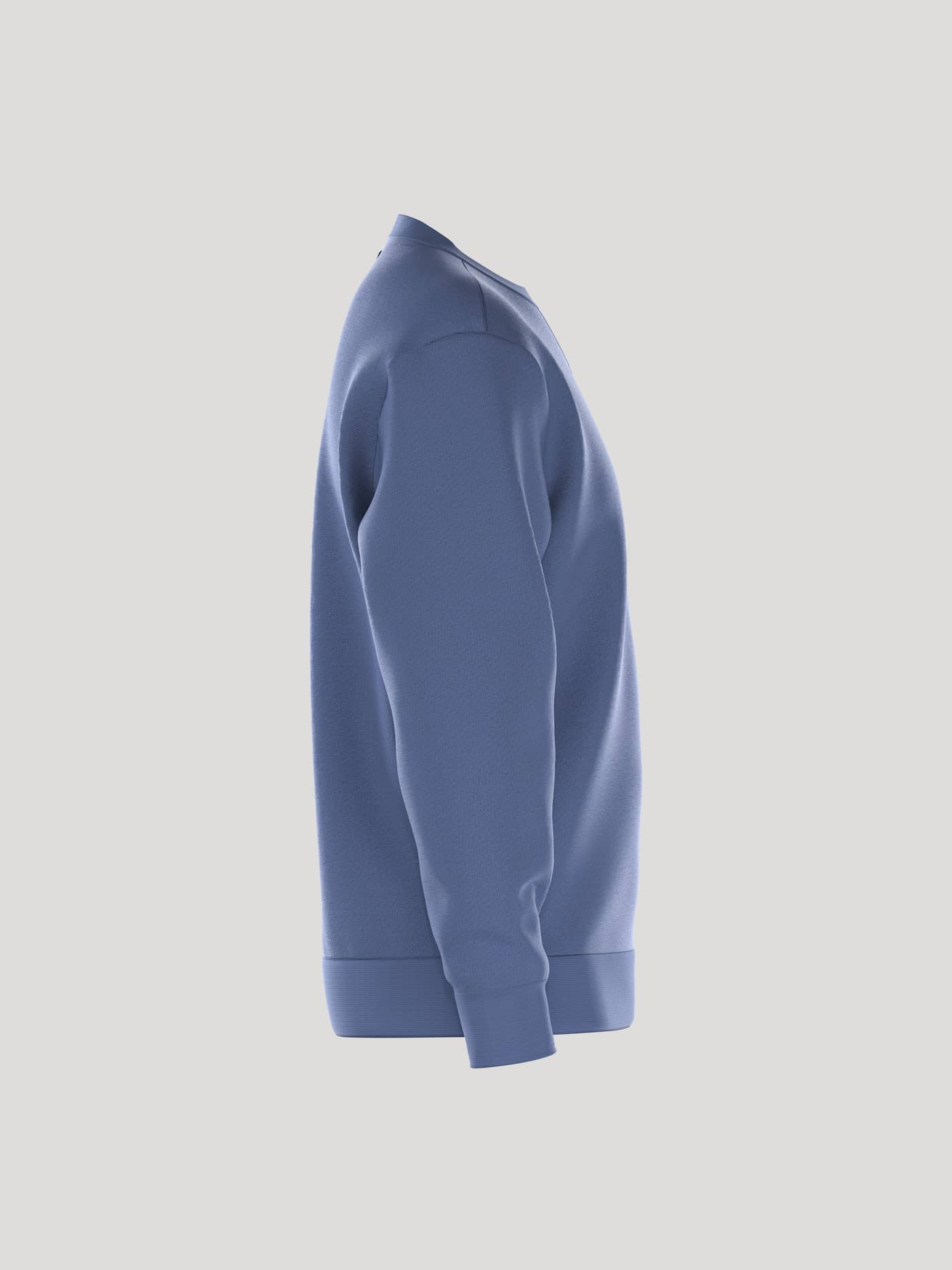 Borg Essential 4 Sweatshirt i Coastal Fjord (Blå) set fra siden i french terry med et stilfuldt og funktionelt design. - Image 2