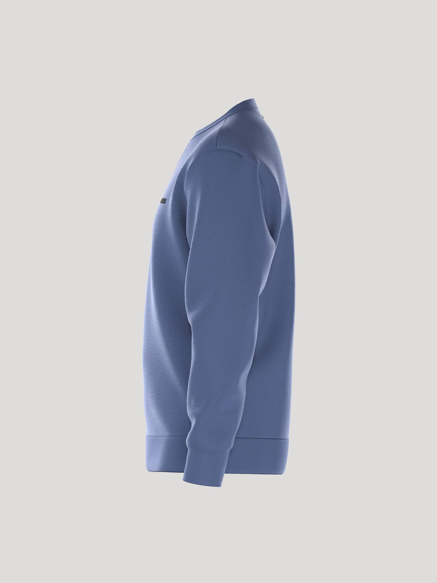 Borg Essential 4 Sweatshirt i Coastal Fjord (Blå) set fra siden i blød french terry med en stilren pasform. - Image 4