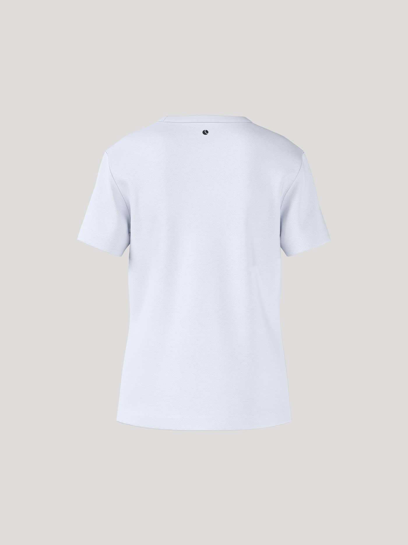 Rückansicht des Borg Essential 1 T-Shirt für kids aus Baumwolle in Brilliant White (Weiß) mit schwarzem Logo. - Image 3