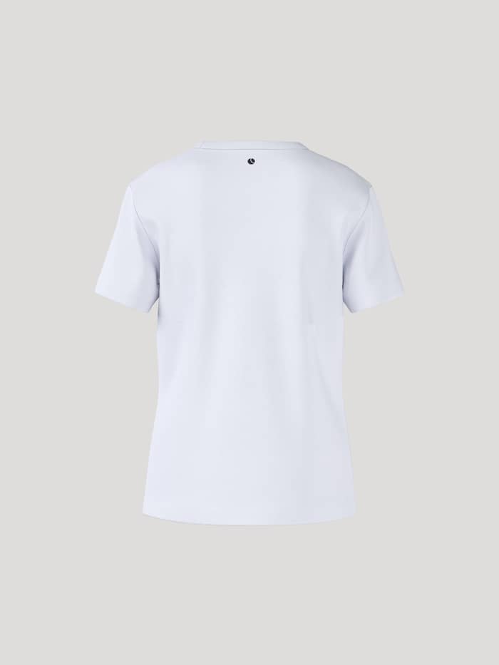 Borg Essential 1 T-Shirt til kids set bagfra i Brilliant White (Hvid) bomuld med en regular pasform og sort logo. - Image 3