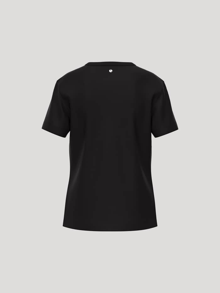 Borg Essential 1 T-Shirt til kids i Black Beauty (Sort) set bagfra i blød bomuld med hvidt logo til hverdagen. - Image 2