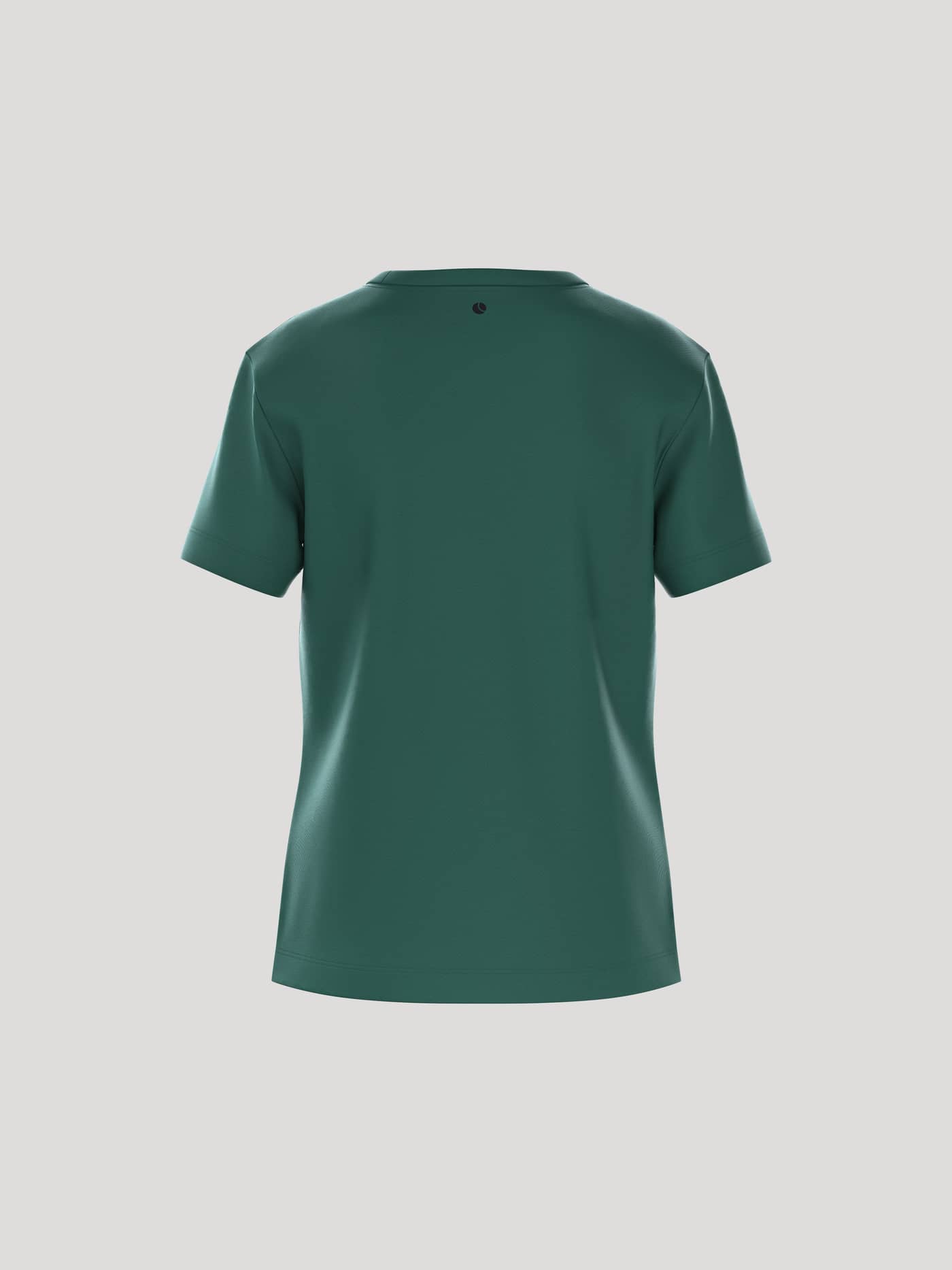 Rückansicht des kids Borg Essential 1 T-Shirt in Posy Green (Grün) aus Baumwolle mit schwarzem Logo und regulärer Passform. - Image 3