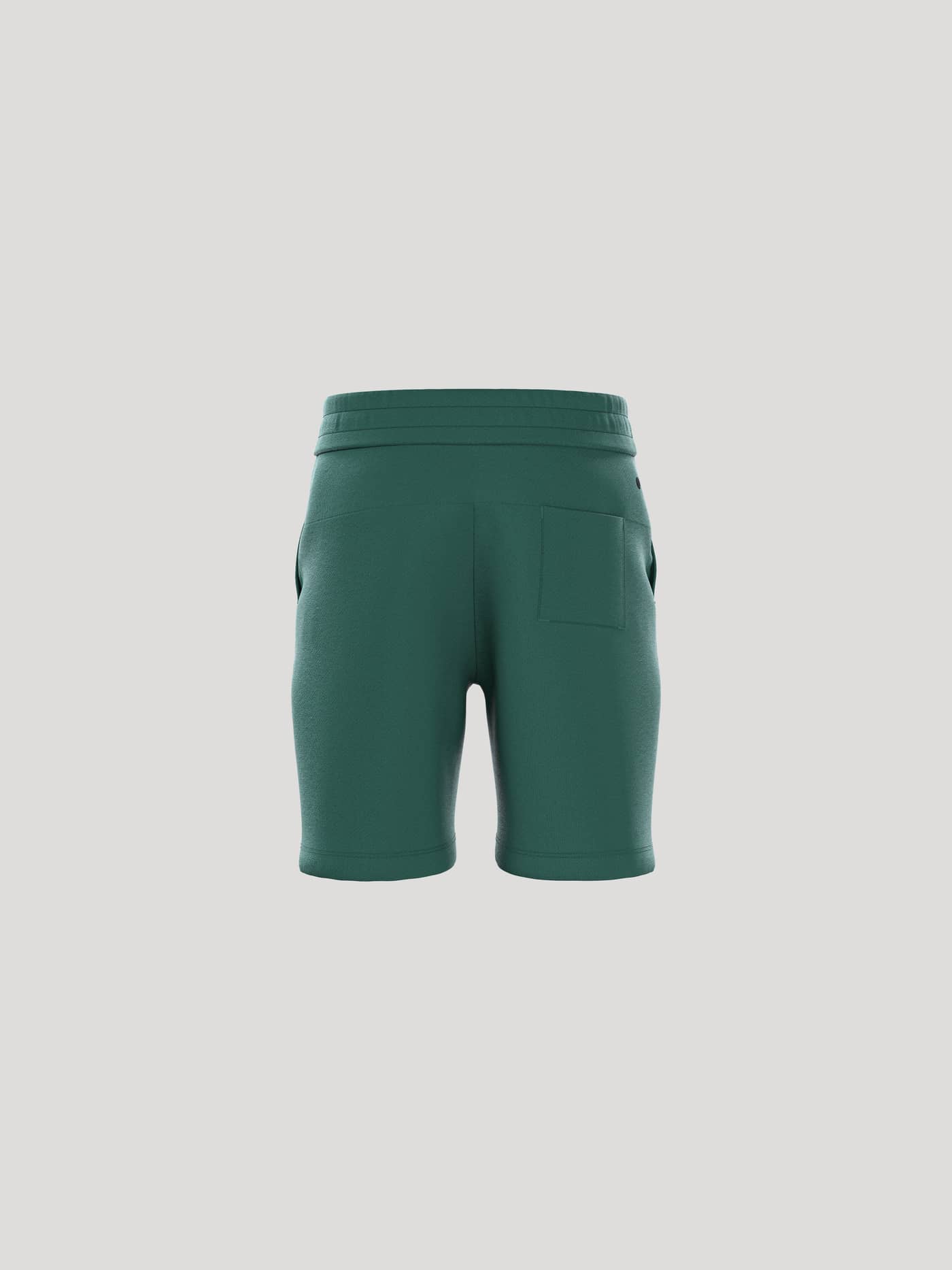 Achteraanzicht van Borg Essential 1 Sweatshorts voor kids in Posy Green (Groen), een regular-fit leisure short van katoen. - Image 3