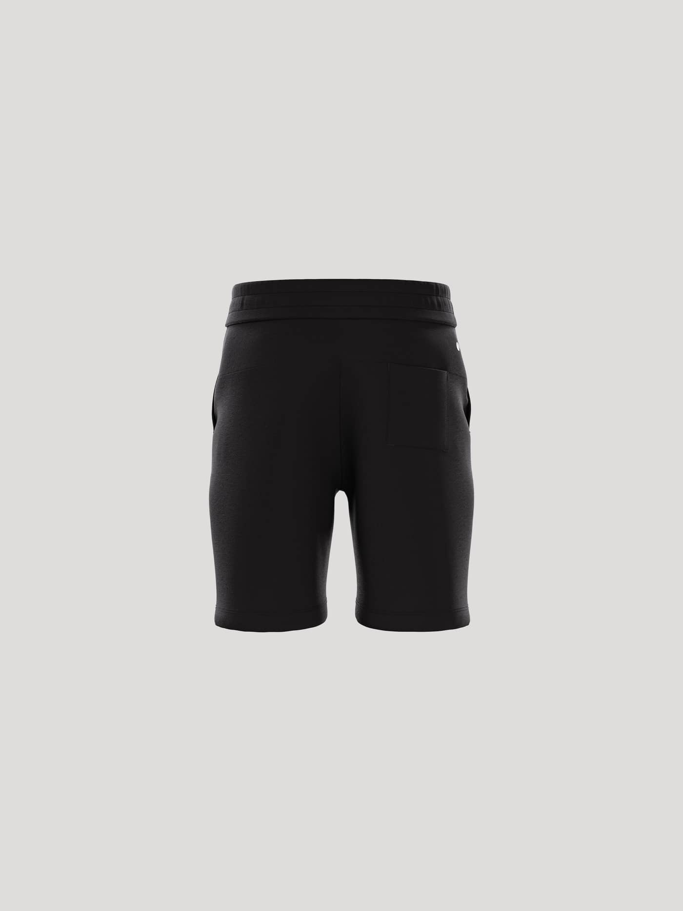 Achteraanzicht van de Borg Essential 1 Sweatshorts voor kids in Black Beauty (Zwart) met een regular fit. - Image 3