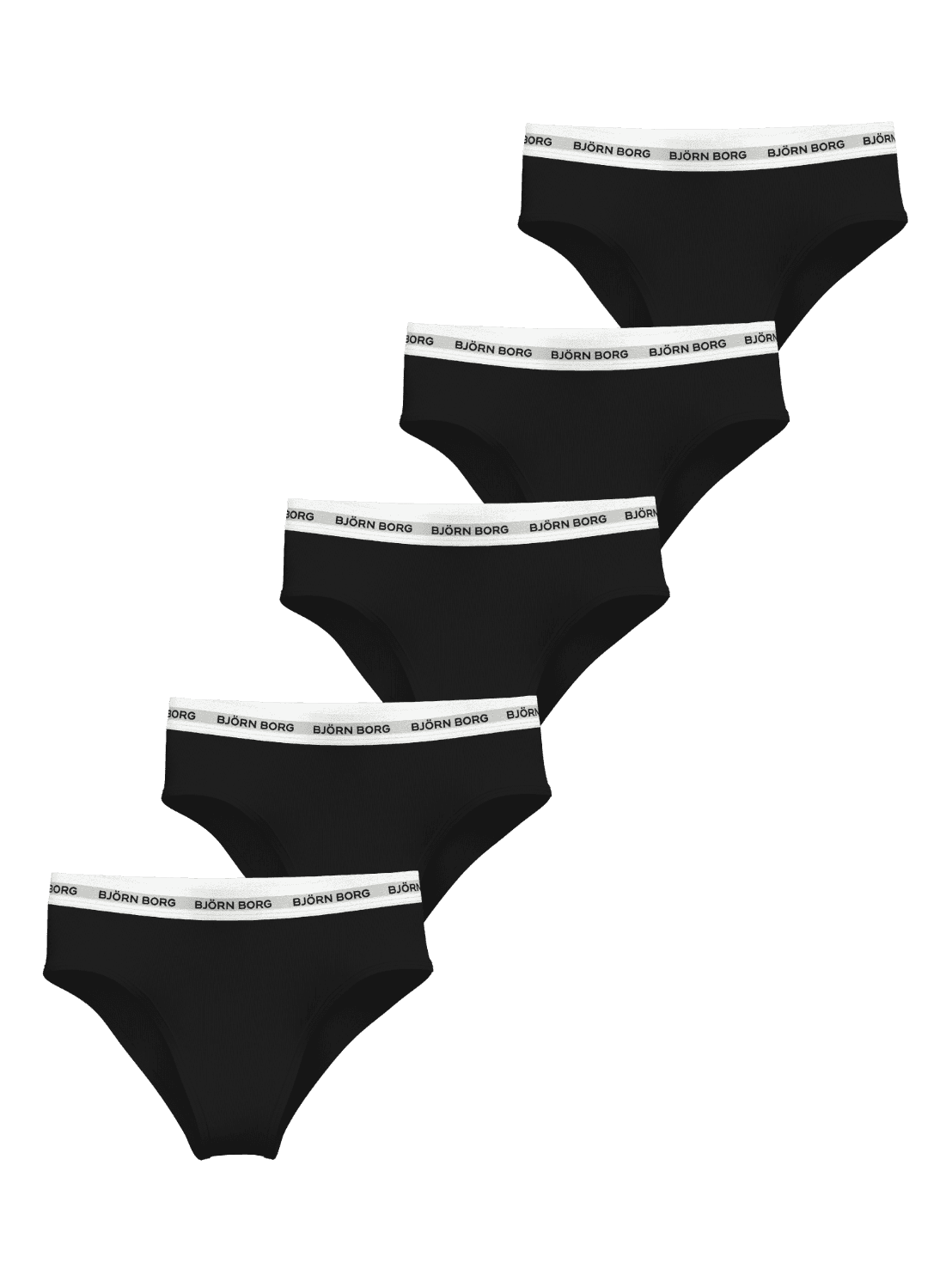 Björn Borg - Logo Highwaist Briefs 5-pack Multi Dames - Image 1