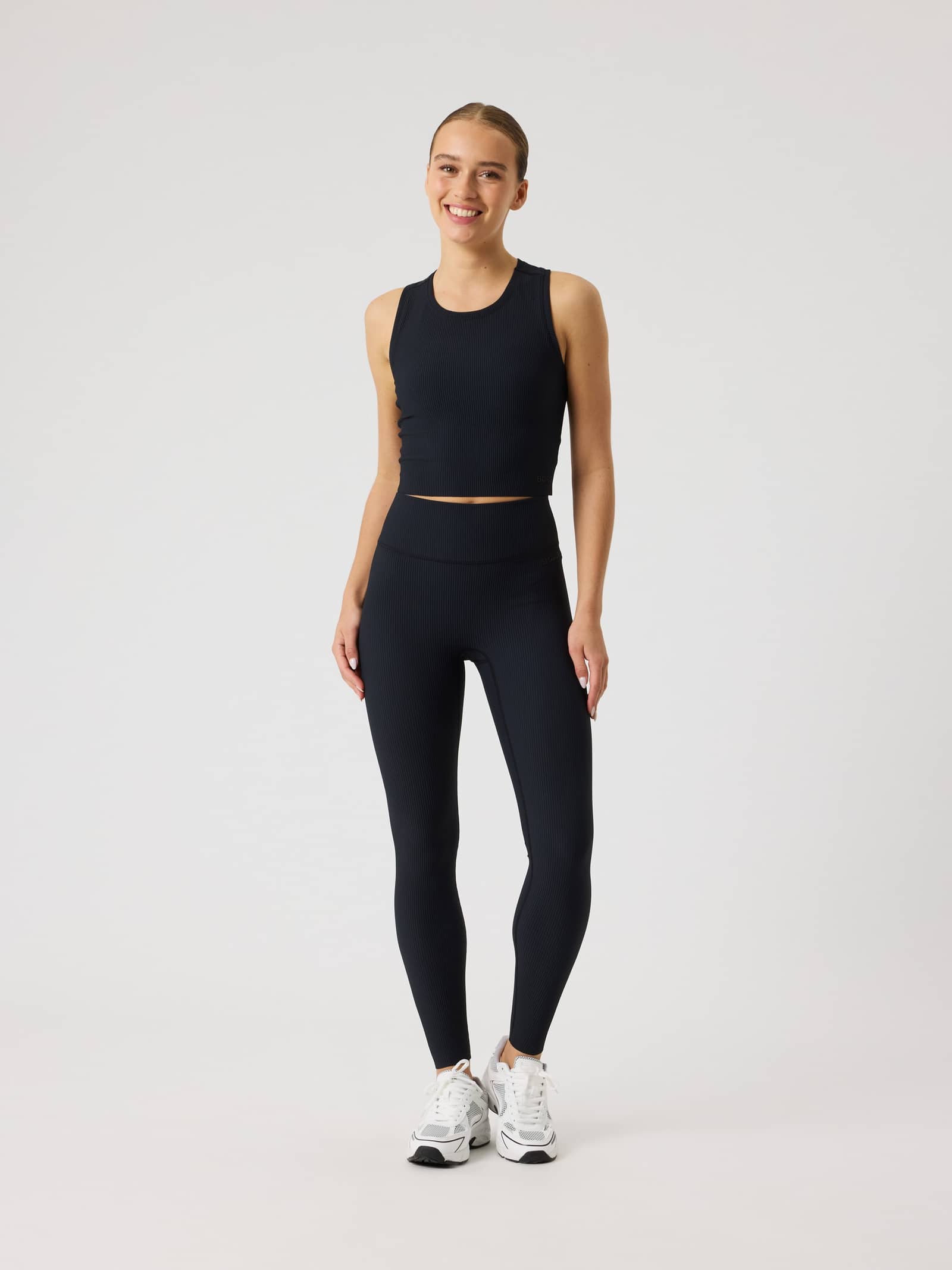 Björn Borg - Studio Ribbed Tights Black Beauty Women - Image 1