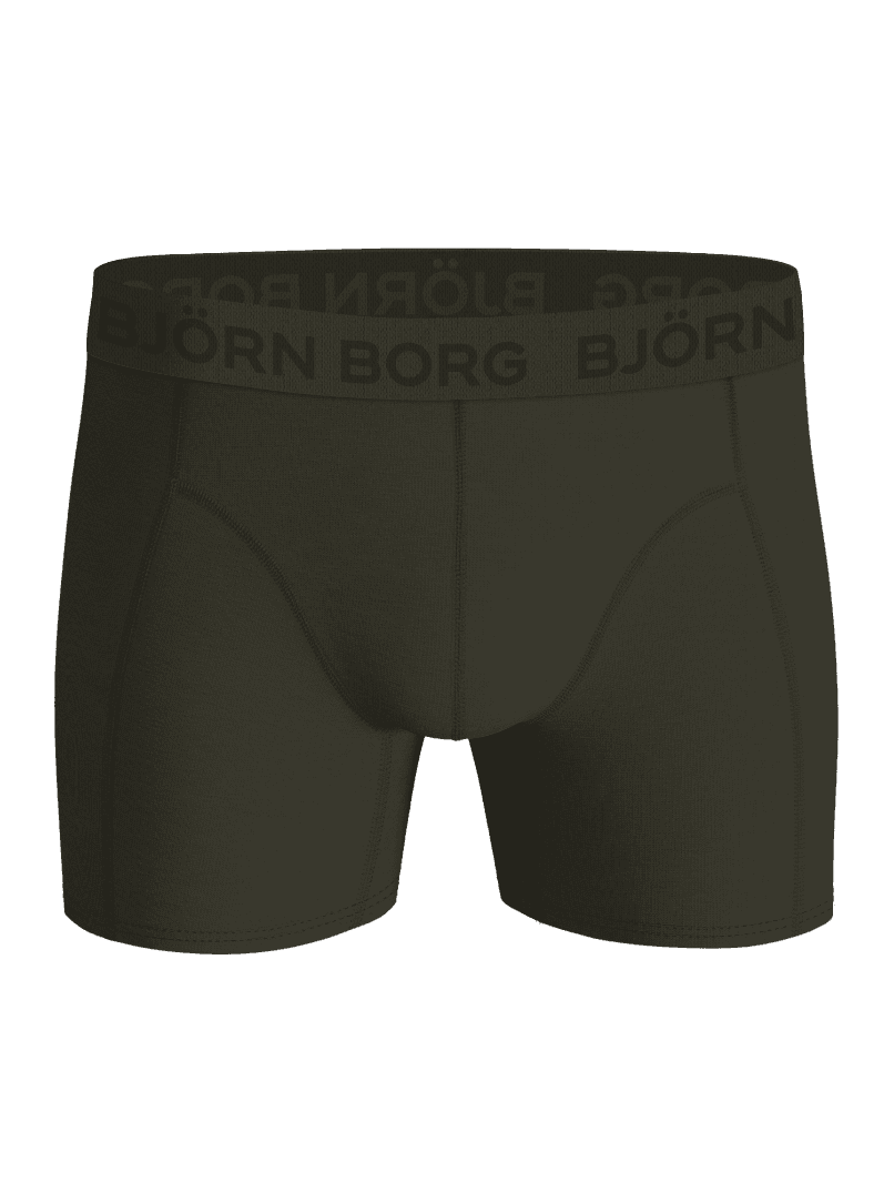 Front view of the green Bamboo Cotton Blend Boxers 3-pack, functional boxer briefs made from soft bamboo viscose. - Image 2