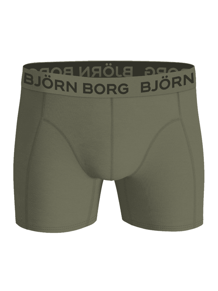 Bamboo Cotton Blend Boxers 3-pack in green, featuring functional boxer briefs for men. - Image 5