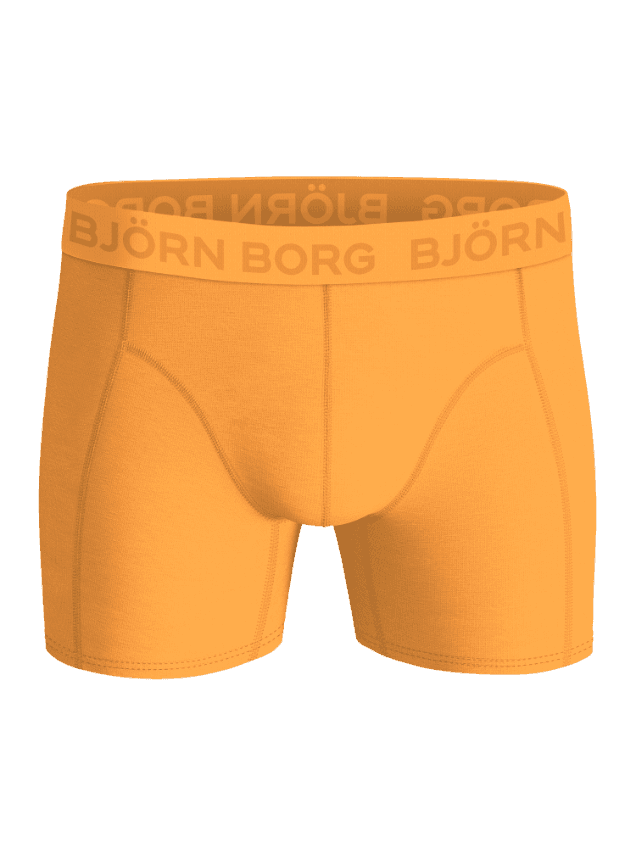 Björn Borg Cotton Stretch Boxers 5-pack in oranje van zacht katoen voor stijl en functie, vooraanzicht. - Image 7