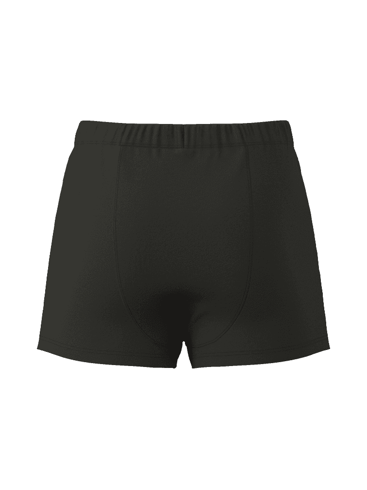 Vue arrière du Cotton Stretch Jersey Boxer Shorts 3-pack noir pour homme en jersey doux et coupe ample. - Image 3