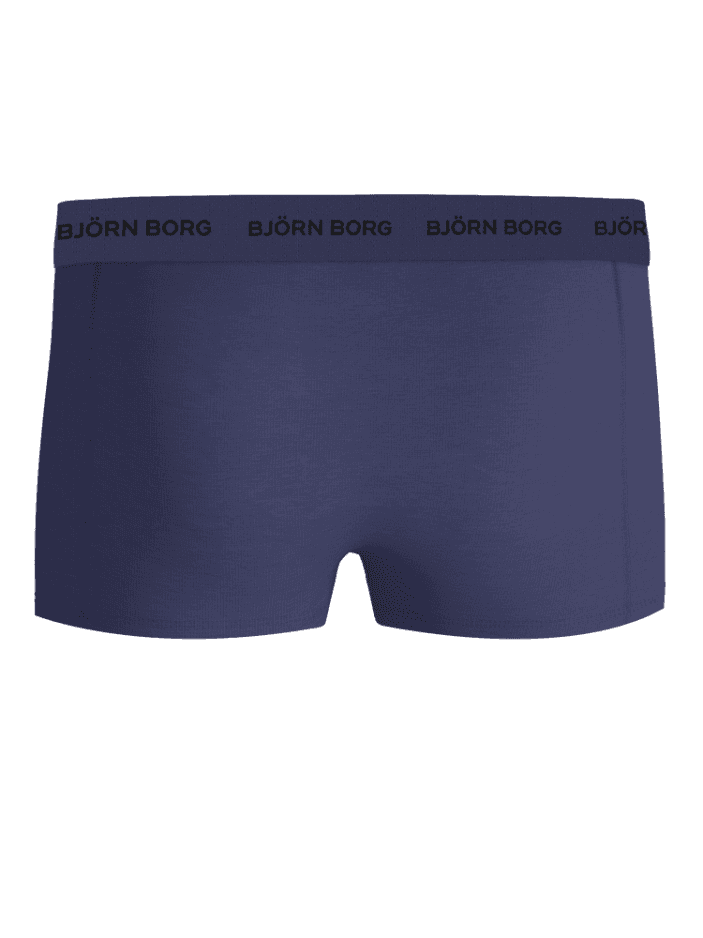 Cotton Stretch Trunks 3-pack in Navy Blue aus weichem Baumwoll-Stretch mit schwarzem Logo-Bund und funktionaler Passform. - Image 3