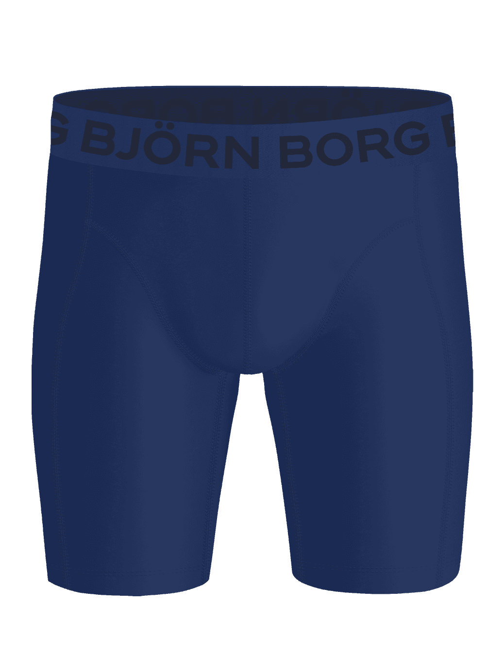 Sports Lightweight Long Leg Boxers 2-pack in Navy, featuring a functional training fit and a dark logo waistband. - Image 4