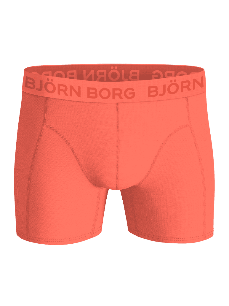Björn Borg Cotton Stretch Boxers 5-pack voor kids in Oranje met een zachte elastische microvezel tailleband, vooraanzicht. - Image 7