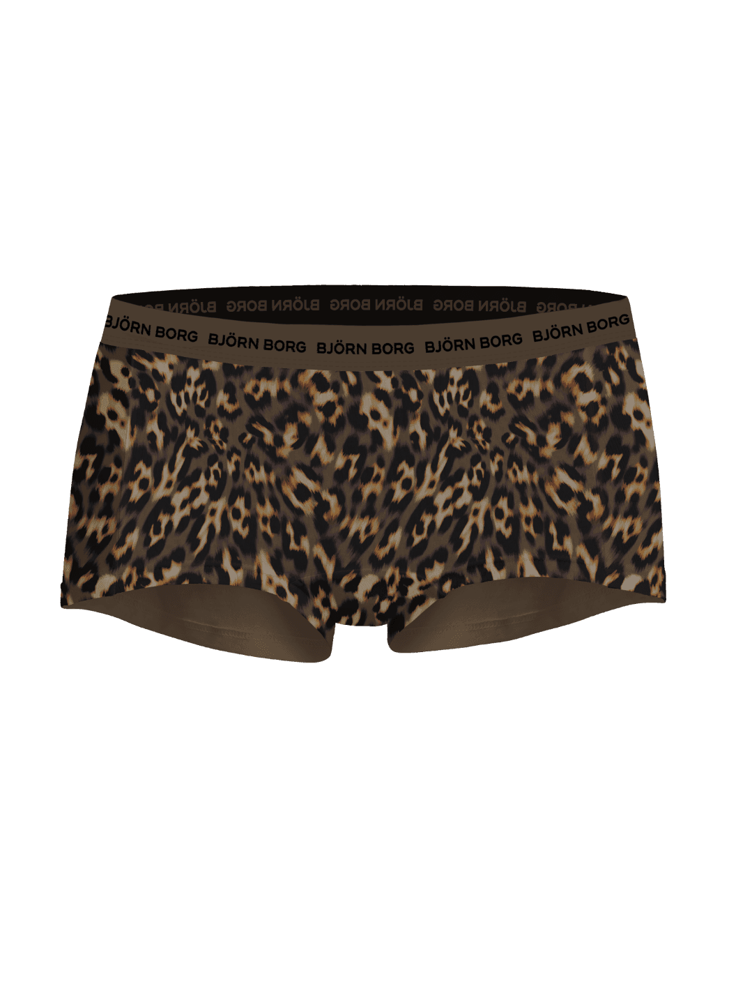 Leopard print Everyday Cotton Boxer Shorts 5-pack for women in soft organic cotton with a comfortable branded waistband. - Image 4