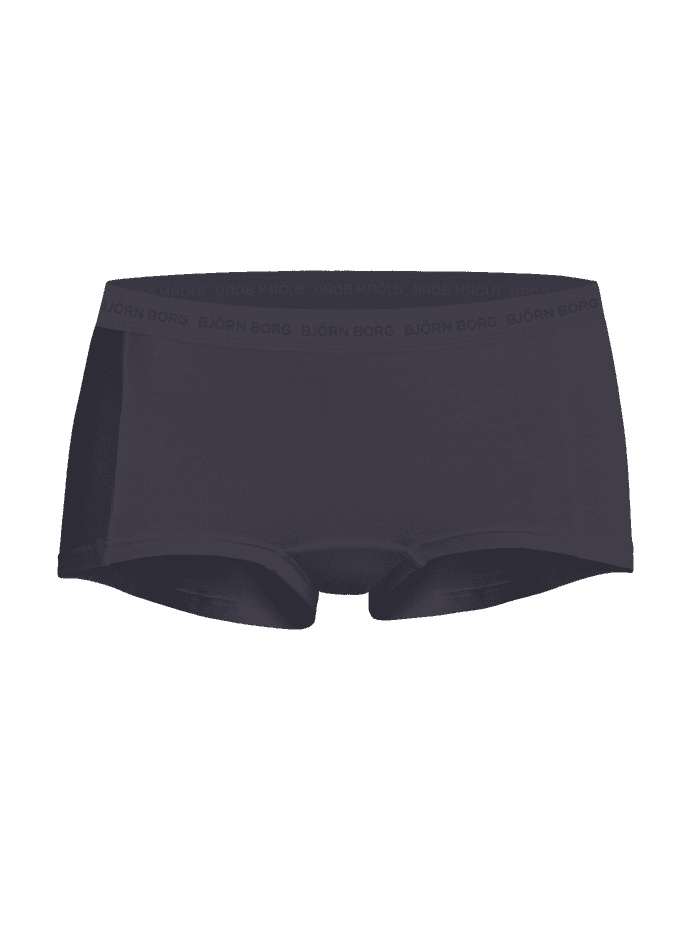 Grijze Everyday Cotton Boxer Shorts 3-pack van biologisch katoen met een flatterende pasvorm en tonaal logo, vooraanzicht. - Image 2