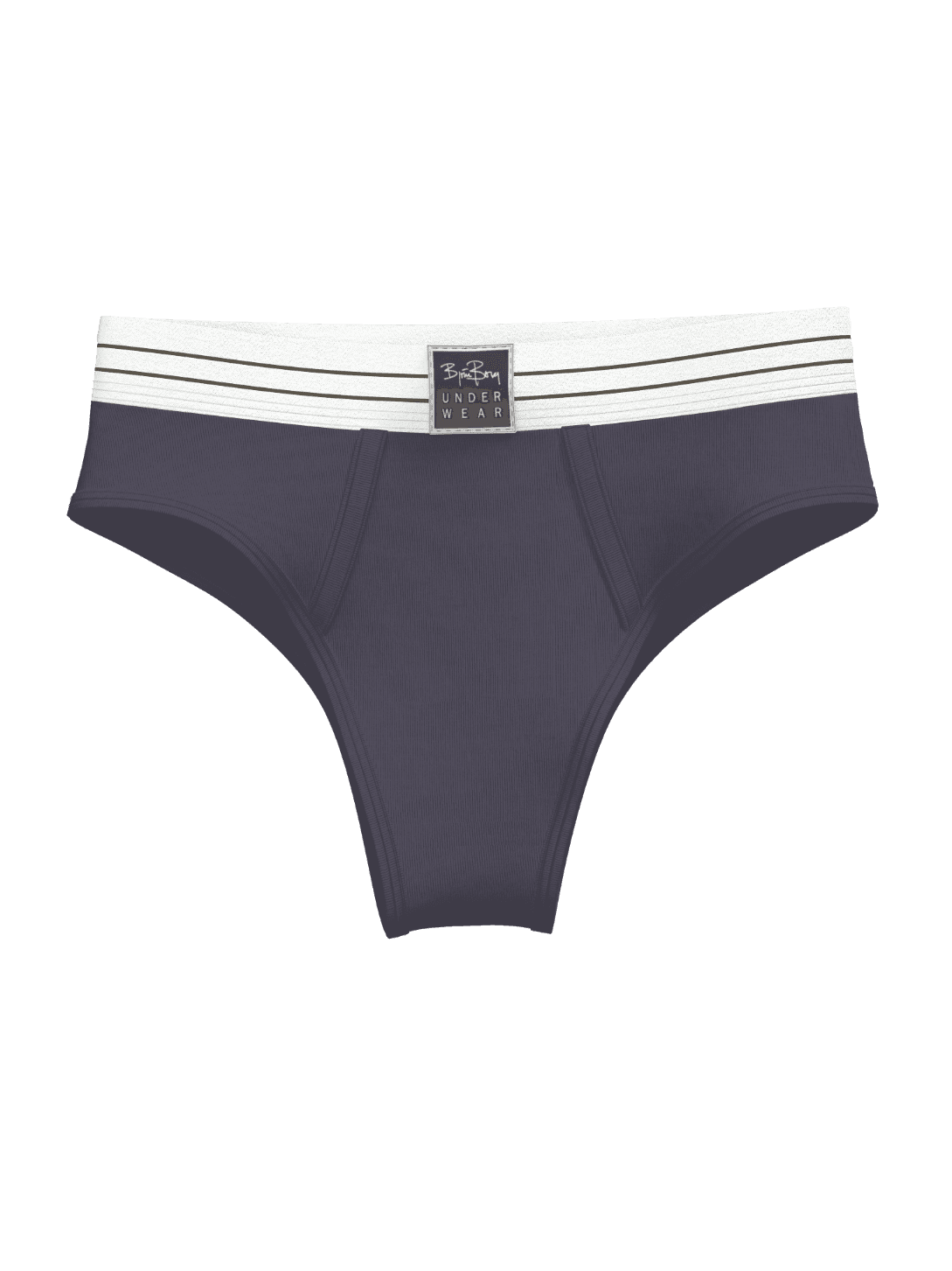 Grijze Original Highwaist Briefs 2-pack van biologisch katoen met een hoge beenopening en flatterende pasvorm. - Image 3