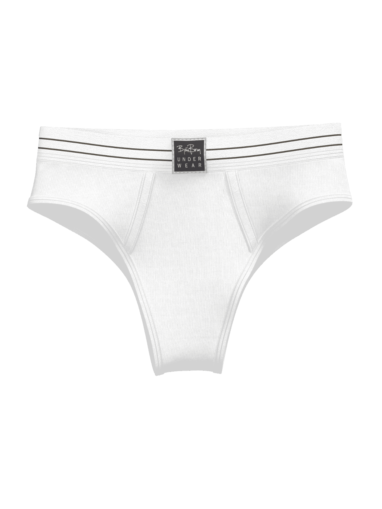 Original Highwaist Briefs 2-pack in Wit voor dames van zacht biologisch katoen met een flatterende pasvorm en logo-label. - Image 4