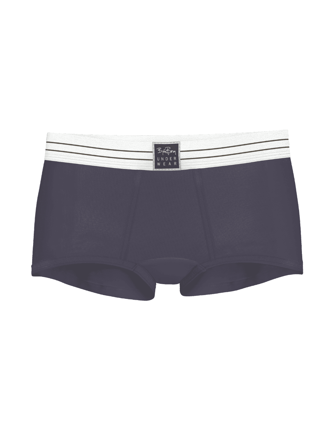 Grijze Original Boxer Shorts 2-pack voor dames van biologisch katoen met een witte heritage tailleband en comfortabele fit. - Image 2