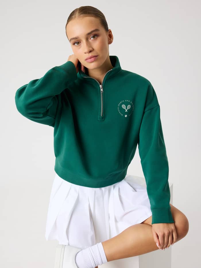 Björn Borg - Borg Halfzip Sweatshirt Posy Green