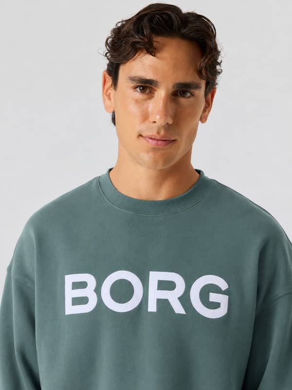 Björn Borg - Borg Oversized Logo Sweatshirt Balsam Green