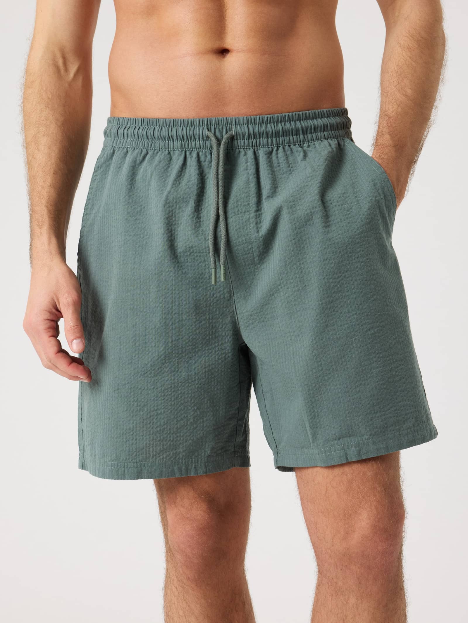 Björn Borg - Borg Seersucker Resort Shorts Balsam Green Men - Image 1