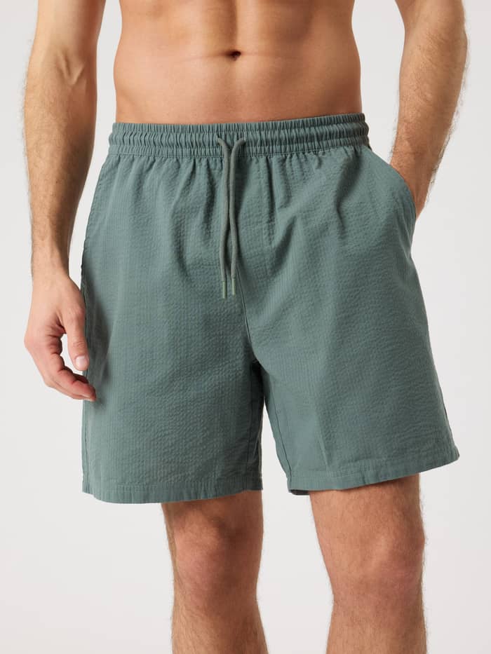 Björn Borg - Borg Seersucker Resort Shorts Balsam Green