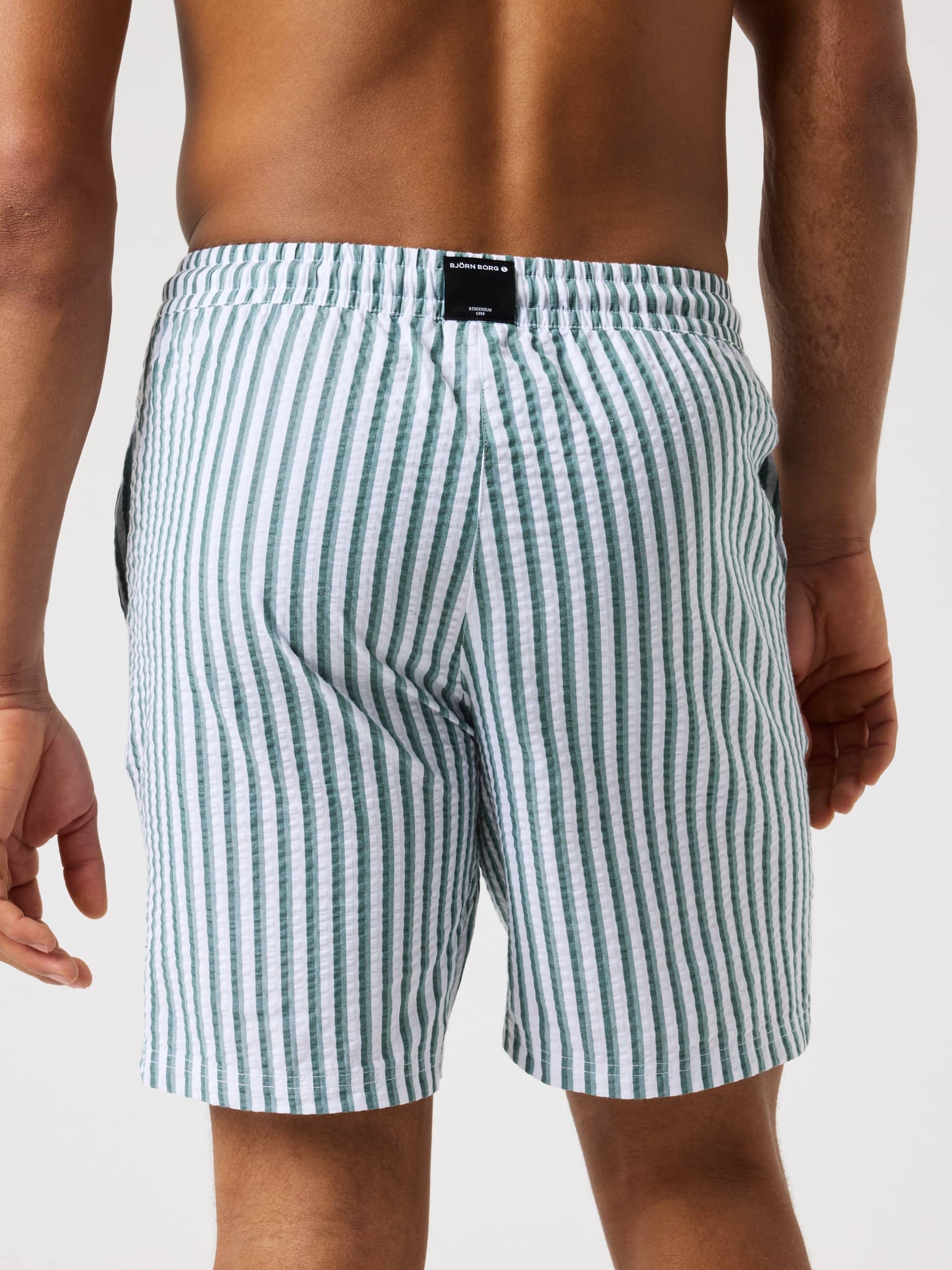 Borg Seersucker Resort Shorts - Men - 7 Stripe 1 | Björn Borg