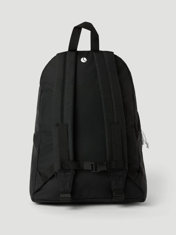 Vue arrière du Borg Logo Backpack 27L en Black Beauty (Noir) avec bretelles rembourrées et poignée supérieure. - Image 2