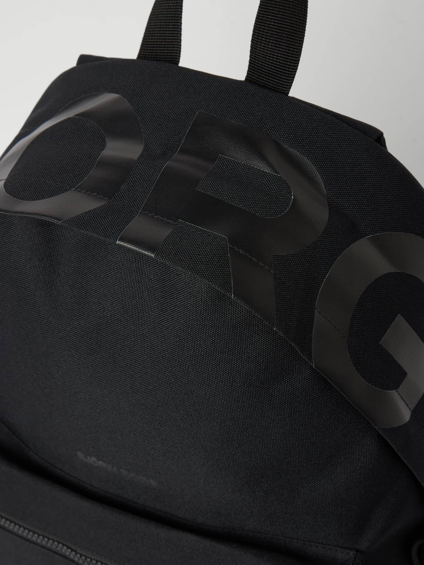 Borg Logo Backpack 19L i Black Beauty (Svart) med ett tonalt glansigt tryck för rörelse och träning. - Image 4