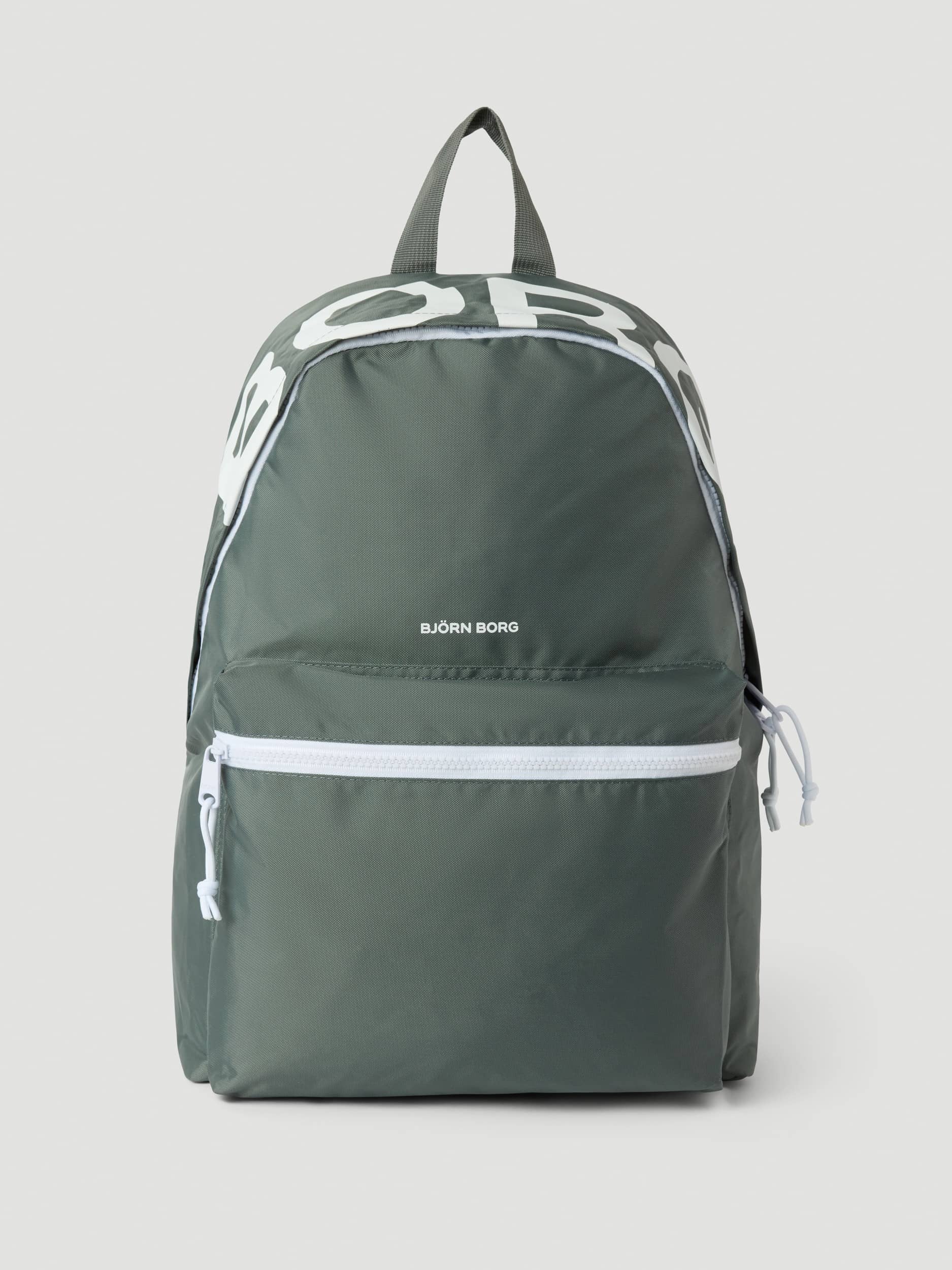 Borg Logo Backpack 19L - Unisex - Balsam Green | Björn Borg
