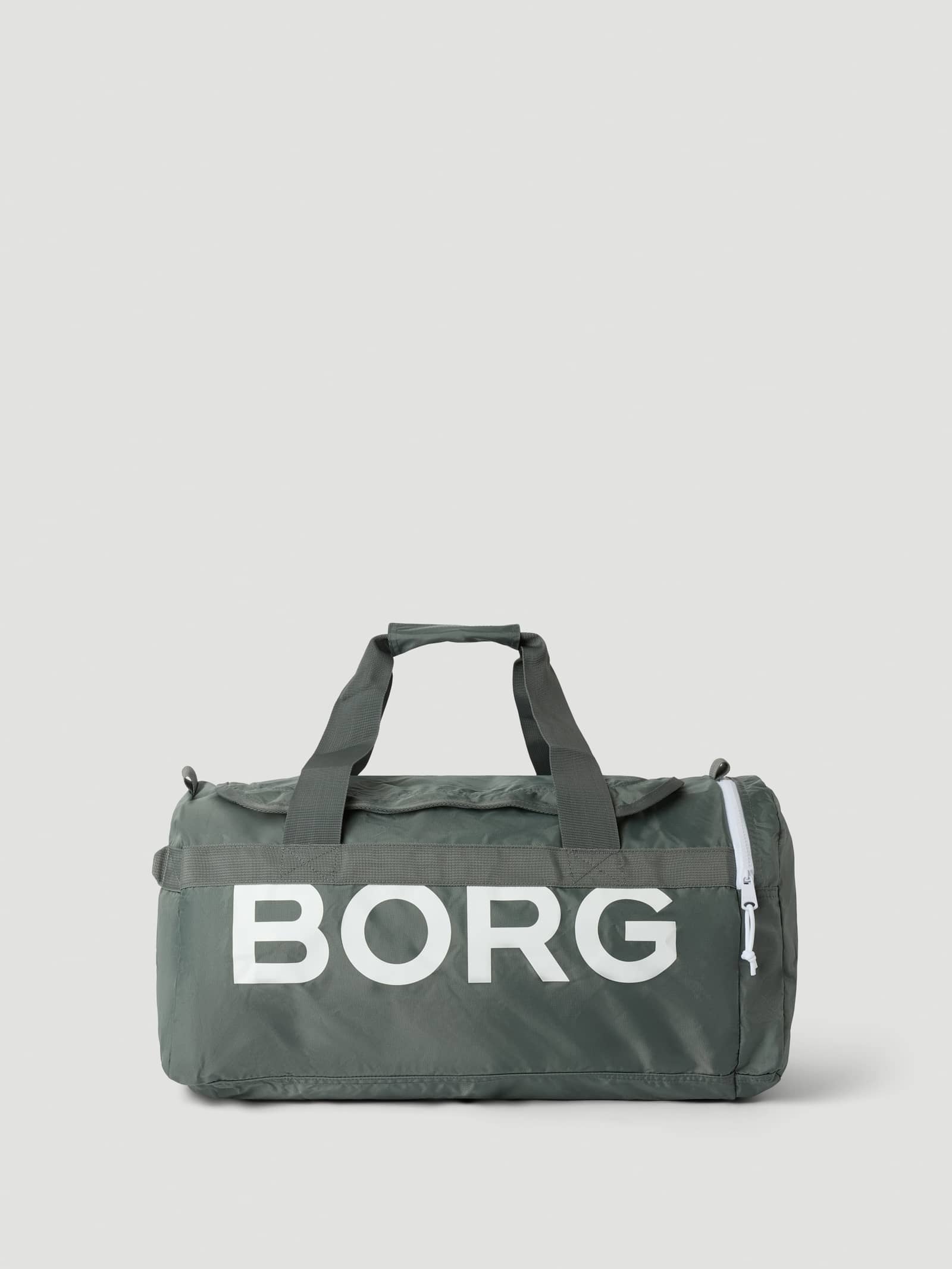 Borg Logo Sports Bag 42L in Balsam Green (Grün) mit weißem Logo aus recyceltem Polyester für das Training. - Image 1