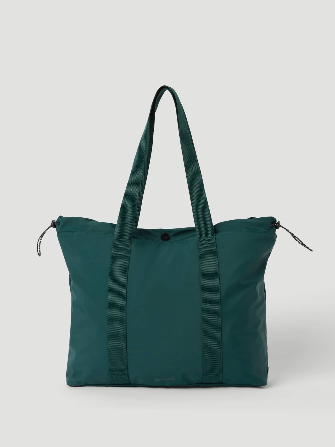 Studio Active Tote 23L in Mallard Green (Groen) met verstelbare trekkoorden en tonaal Borg-logo voor studiosessies. - Image 1