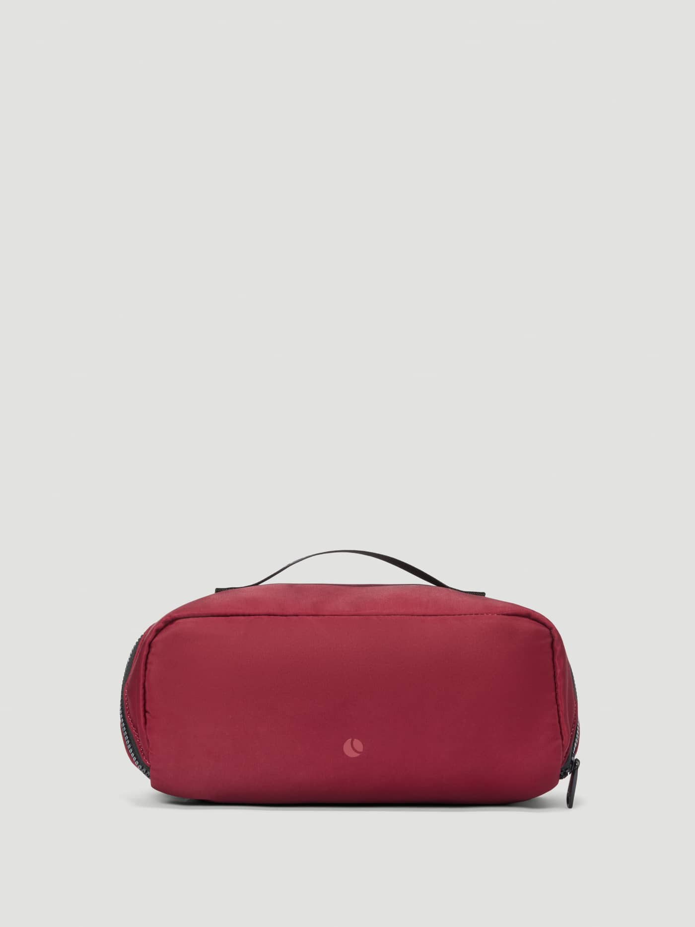 Borg Classic Wash Bag in Cabernet (Red) with a top handle and zip closure, perfect for training and travel. - Image 2