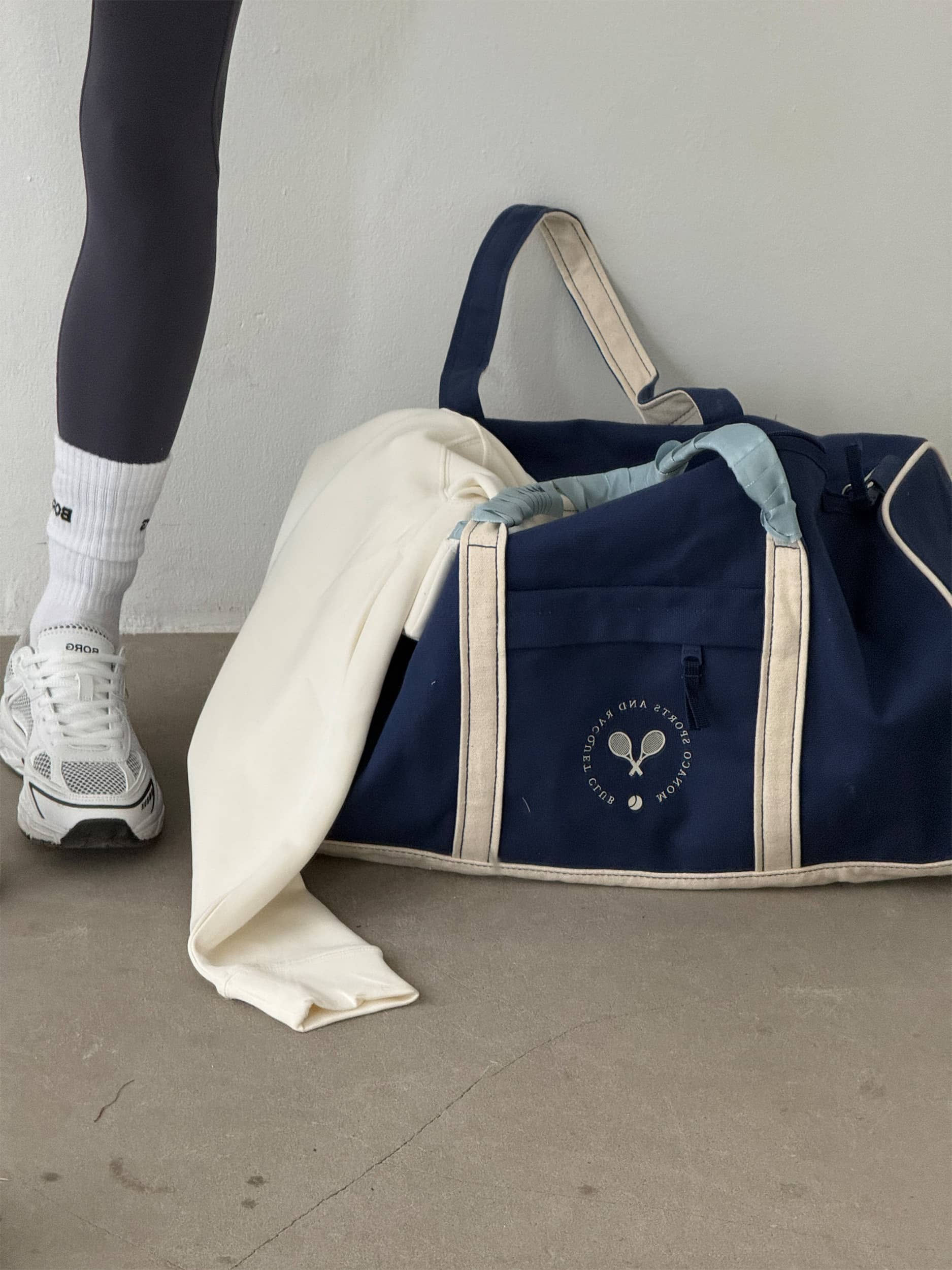 Ace Canvas Sports Bag 40L - Unisex - Blue Depths | Björn Borg