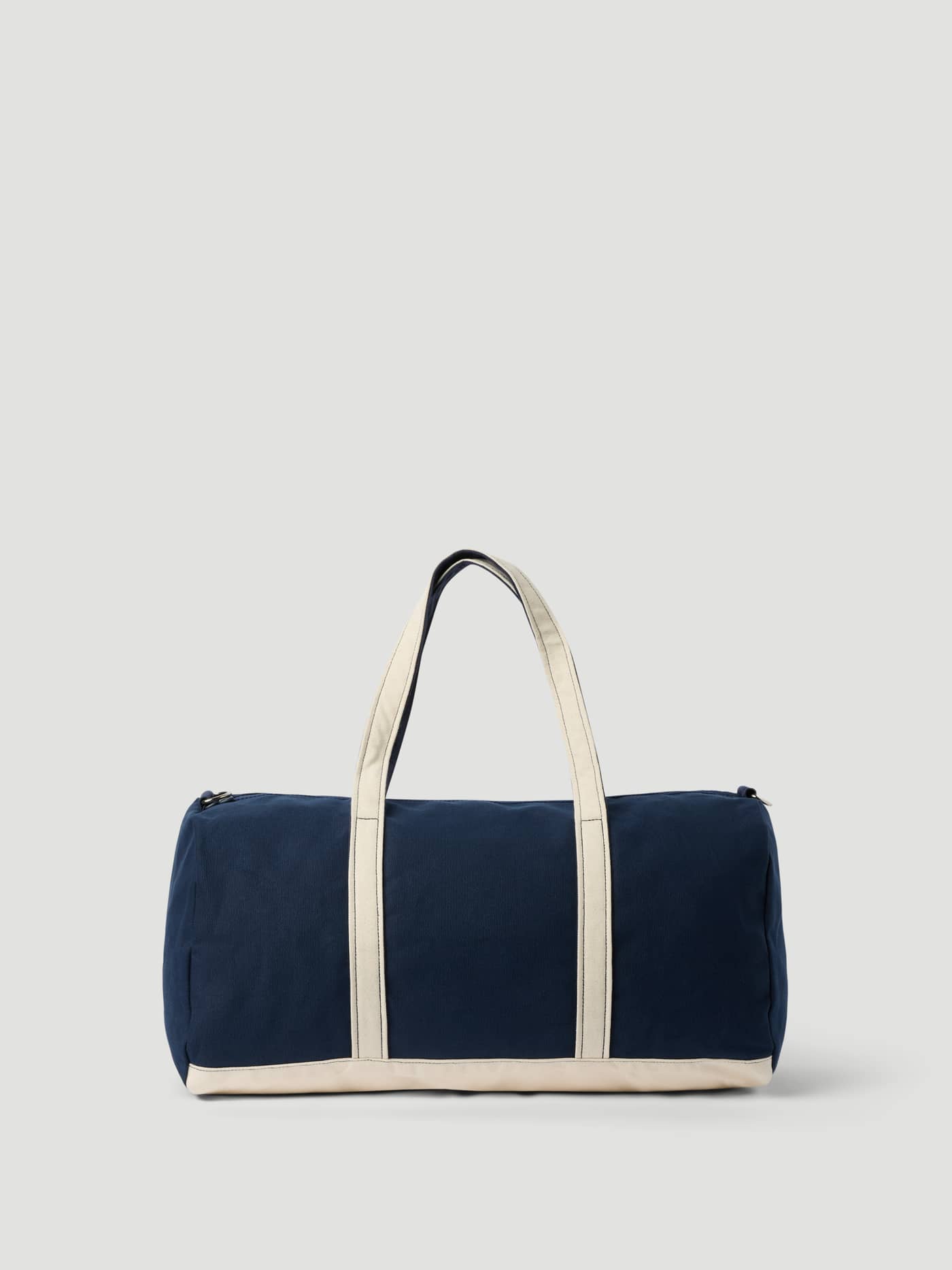 Ace Canvas Sports Bag 38L in Night sky (Navy) cotton canvas with cream accents for tennis and training. - Image 2