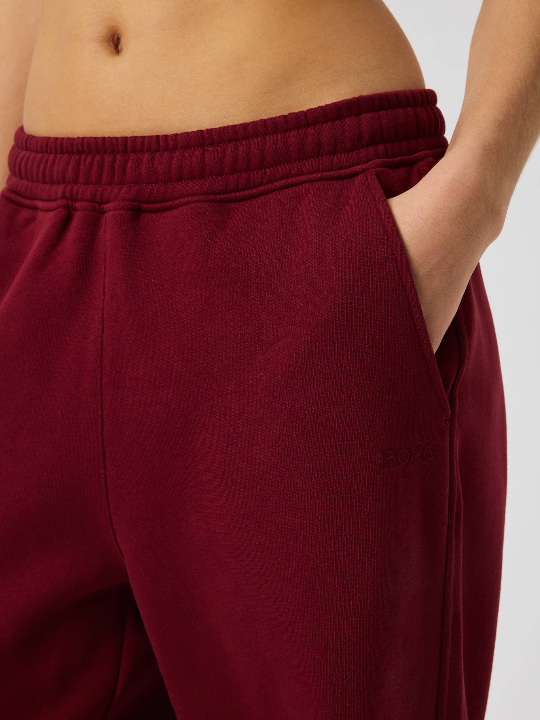 Studio Oversized Straight Sweatpants - Women - Cabernet | Björn Borg
